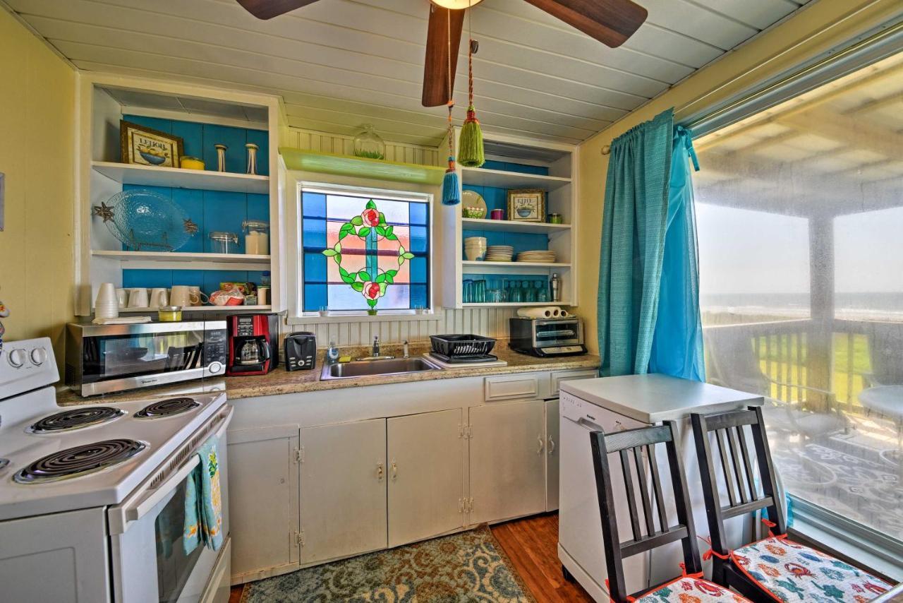 Galveston Beach House With Private Deck And Gulf Views מראה חיצוני תמונה