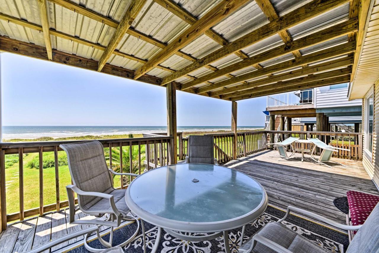 Galveston Beach House With Private Deck And Gulf Views מראה חיצוני תמונה